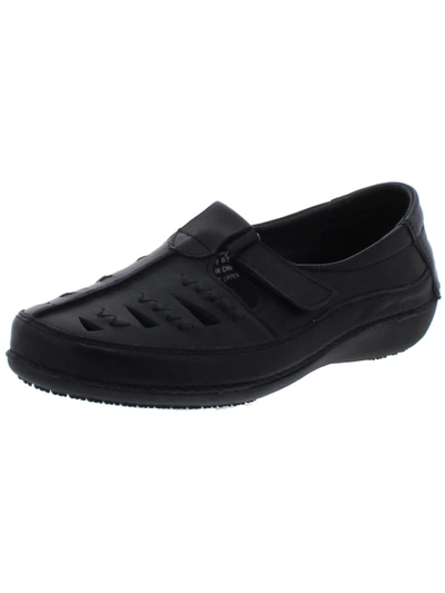 Shop Propét Clover Womens Leather Slip On Casual Shoes In Black