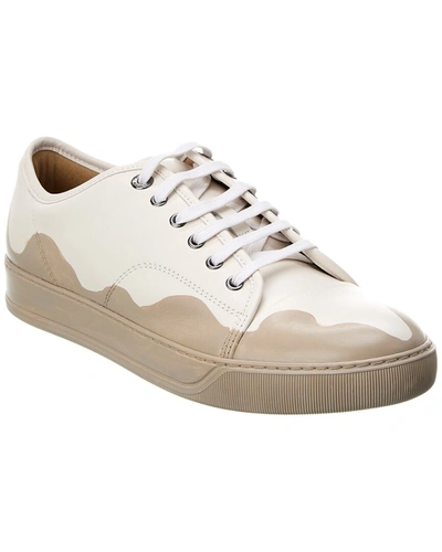 Shop Lanvin Dbb1 Leather Sneaker In White