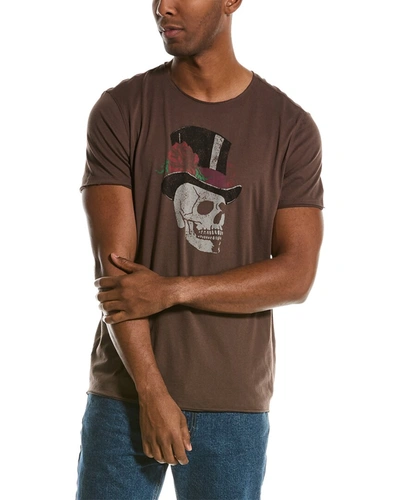 Shop John Varvatos Skull T-shirt In Brown