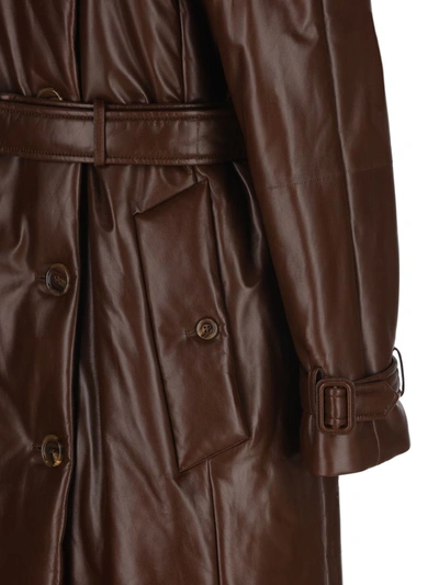 Shop Burberry Coats In Dark Truffle Brown