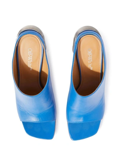 Shop Off-white Sandals In Blue Sil