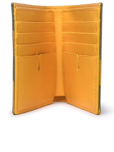 Shop Burberry Yellow Wool Blend Wallet