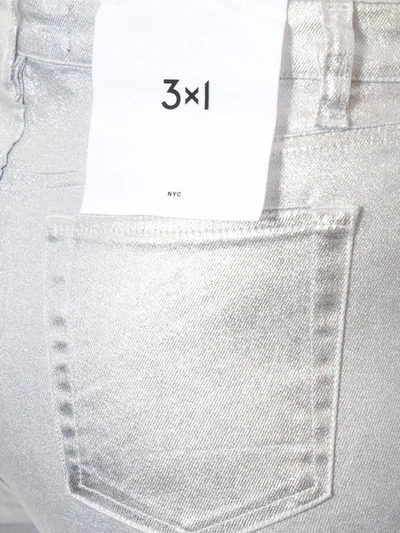 Shop 3x1 Trouser In Silver
