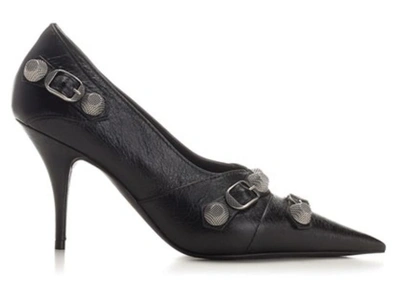 Shop Balenciaga "cagole" 90mm Pumps In Black