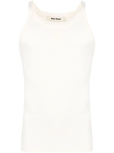 Shop Wales Bonner Groove Tank Clothing In White