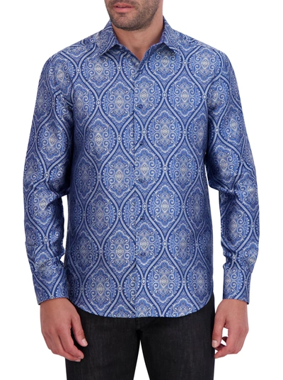 Shop Robert Graham Limited Edition Sovereignty Long Sleeve Button Down Shirt In Blue