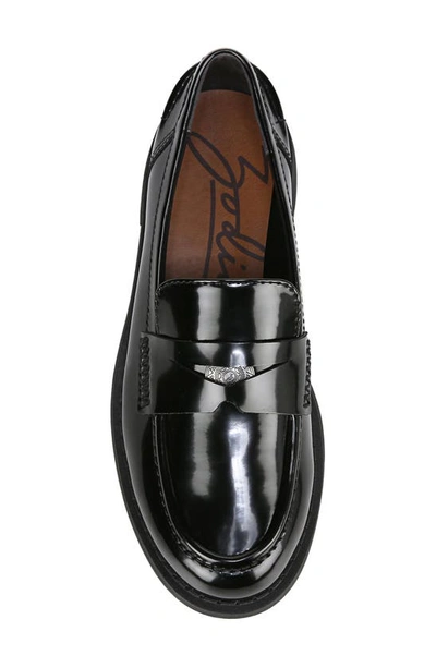 Zodiac Hunter Patent Penny Loafer In Black