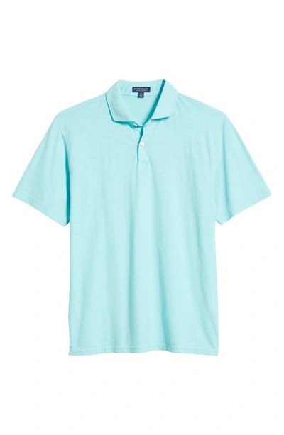 Shop Peter Millar Crown Crafted Journeyman Pima Cotton Polo In North Sky