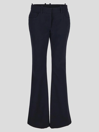 Shop Off-white Trousers In Cobalt Blue