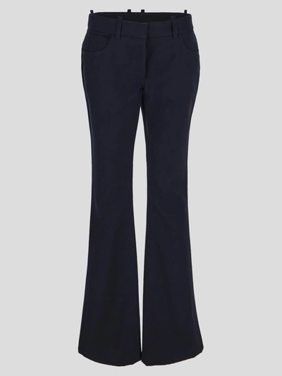 Off-white Midnight Blue Wool Pant In Cobalt Blue