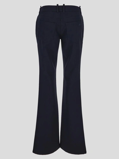 Off-white Midnight Blue Wool Pant In Cobalt Blue