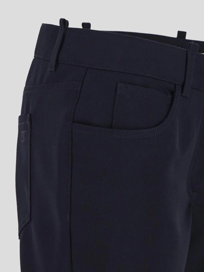 Off-white Midnight Blue Wool Pant In Cobalt Blue