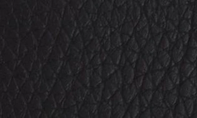 Marc Jacobs The Mini Black Wallet With Engraved Logo On The Front In Hammered Leather Woman In Black