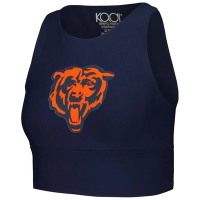 Shop Kadi Brand Navy Chicago Bears Leggings & Midi Bra Set