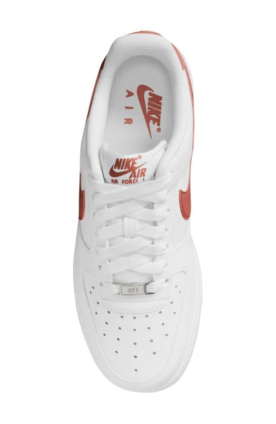 Shop Nike Air Force 1 '07 Sneaker In White/ Rugged Orange