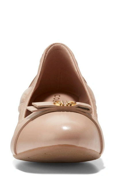 Cole Haan Tova Bow Ballet Flat In Brush Leather
