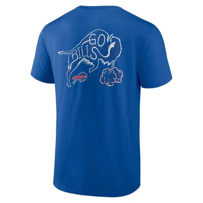 Shop Profile Royal Buffalo Bills Big & Tall Two-sided T-shirt