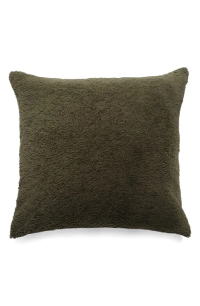 Hommey Essential Fleece Pillow Cover In Olive