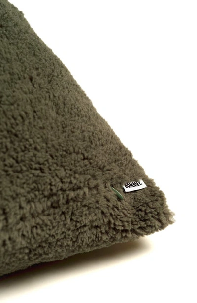 Hommey Essential Fleece Pillow Cover In Olive