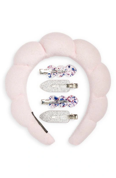 Shop Capelli New York Kids' Assorted Set Of 5 Hair Accessories In Pink Combo