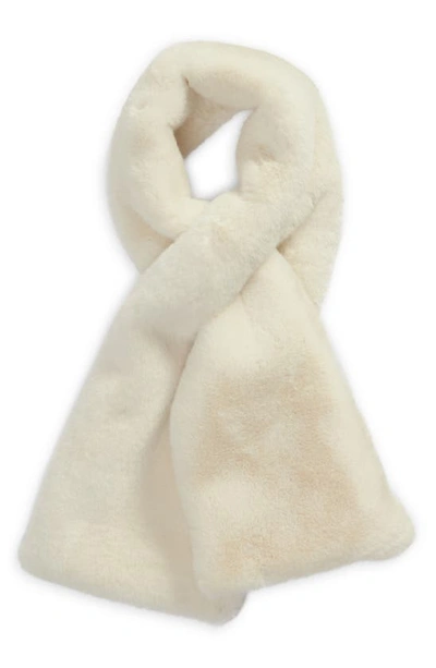 OPEN EDIT FAUX FUR PULL THROUGH SCARF 