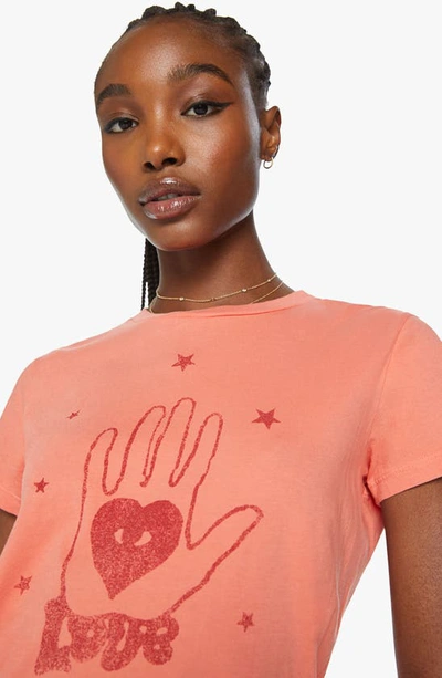 Shop Mother Itty Bitty Goodie Goodie Destroyed Cotton Tee In Seeing Love