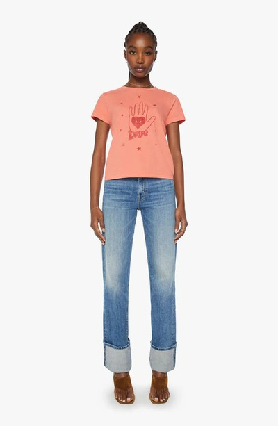 Shop Mother Itty Bitty Goodie Goodie Destroyed Cotton Tee In Seeing Love