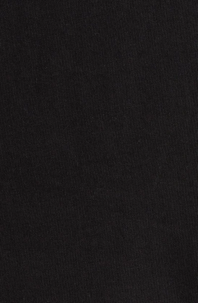 Shop Kappa Long Sleeve Cotton Graphic T-shirt In Jet Black