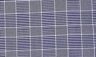 Shop David Donahue Trim Fit Check Dress Shirt In Navy