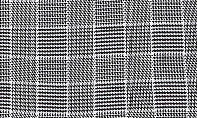 David Donahue Trim Fit Check Dress Shirt In Black