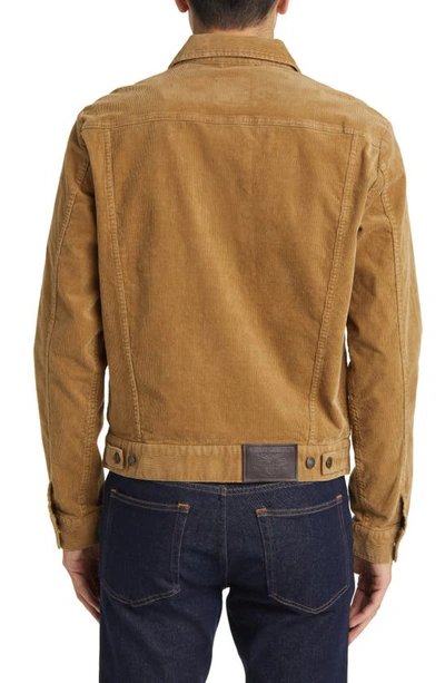 Shop Brooks Brothers Out Corduroy Trucker Jacket In Kelp