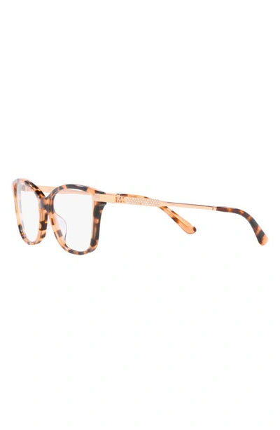 Shop Michael Kors Georgetown 54mm Round Optical Glasses In Pink Tortoise