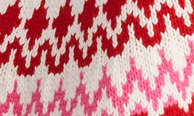 Shop Vineyard Vines Cast Off Fair Isle Wool Blend Sweater In Marshmallow