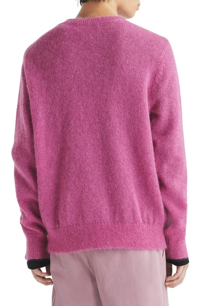 Shop Rag & Bone Dillon Solid Crewneck Sweater In Pink