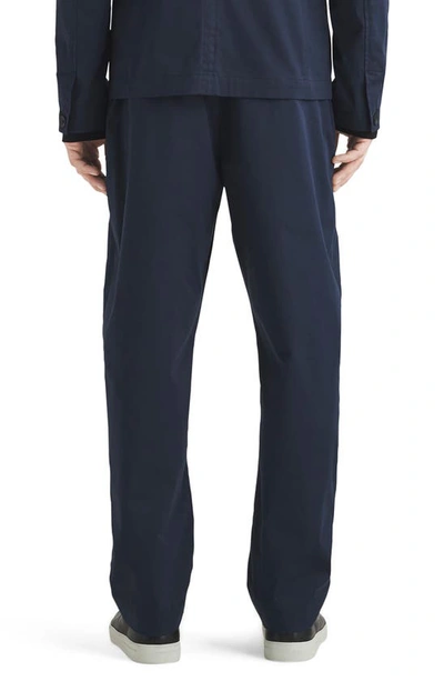 Rag & Bone Shift Straight Leg Sateen Pants In Navy