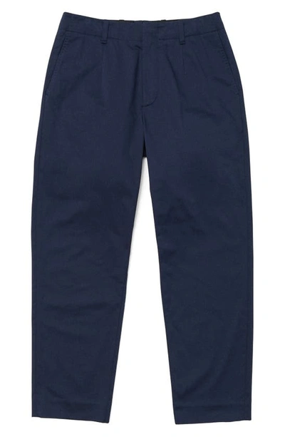 Rag & Bone Shift Straight Leg Sateen Pants In Navy