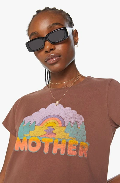 Shop Mother The Boxy Goodie Goodie Love & Happiness Graphic Tee In  Sunset