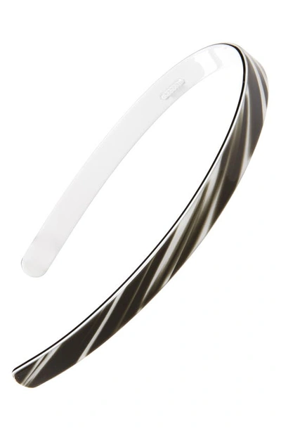 Shop France Luxe Skinny Headband In Tiger Black