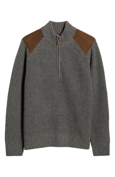 Shop Brooks Brothers Military Wool Half Zip Sweater In Cliff