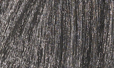 Shop Cece Metallic Split Neck Long Sleeve Dress In Gunmetal