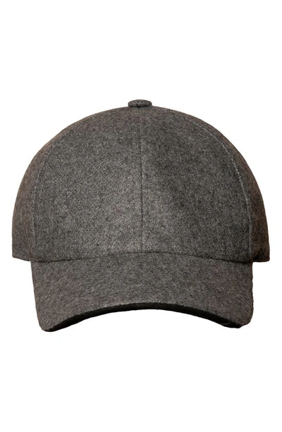 Shop Eton Wool Blend Baseball Cap In Grey