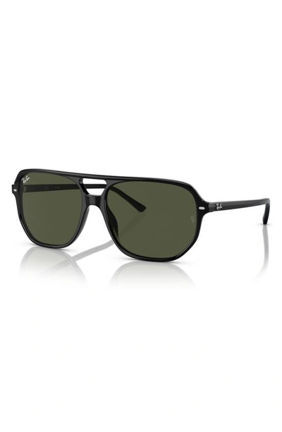 Ray Ban Bill One Rectangle-frame Sunglasses In Black