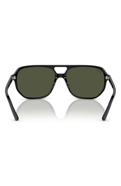 Ray Ban Bill One Rectangle-frame Sunglasses In Black