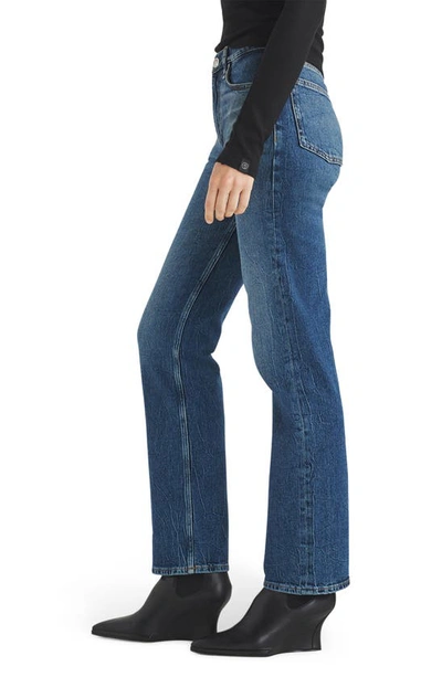 Shop Rag & Bone Harlow Mid Rise Straight Leg Jeans In Kendra