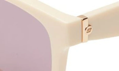 Shop Le Specs Players Playa 54mm D-frame Sunglasses In Ivory