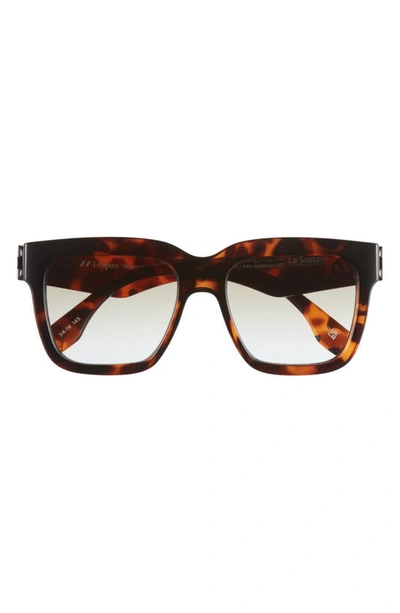 Shop Le Specs Tradeoff 54mm D-frame Sunglasses In Dark Tort