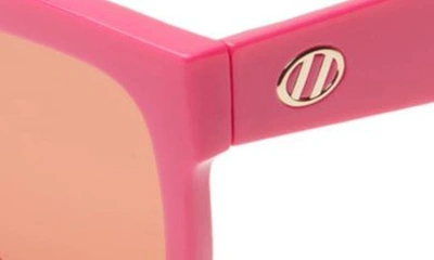 Shop Le Specs Tradeoff 54mm D-frame Sunglasses In Hot Pink