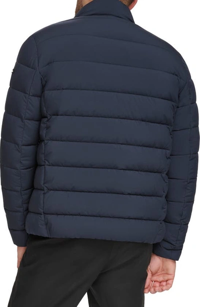 Shop Calvin Klein Stretch Puffer Jacket In True Navy
