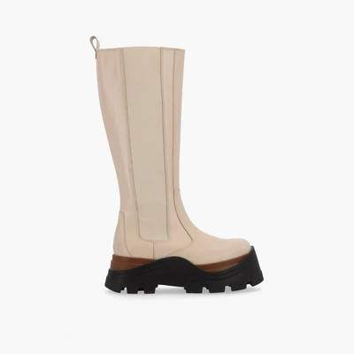 Shop Alohas Roxie Nutty Cream Boots In White