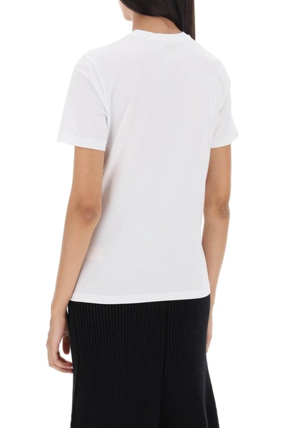 Shop Tory Burch Regular T Shirt With Embroidered Logo